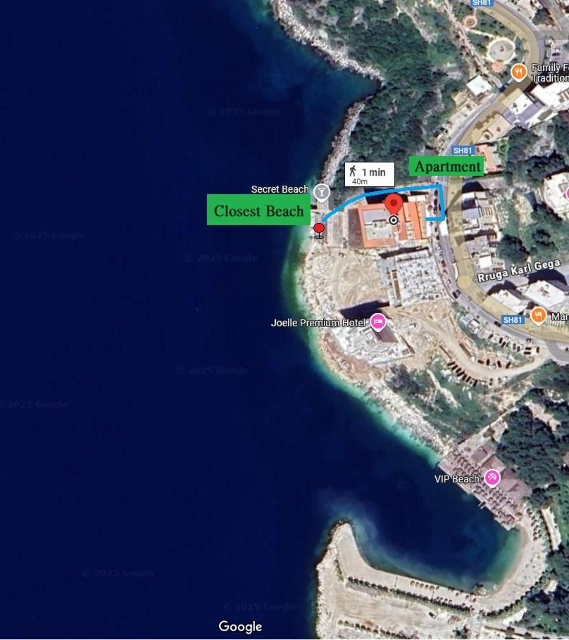 Ferienwohnung Vista View Promenade Sarandë Exterior foto